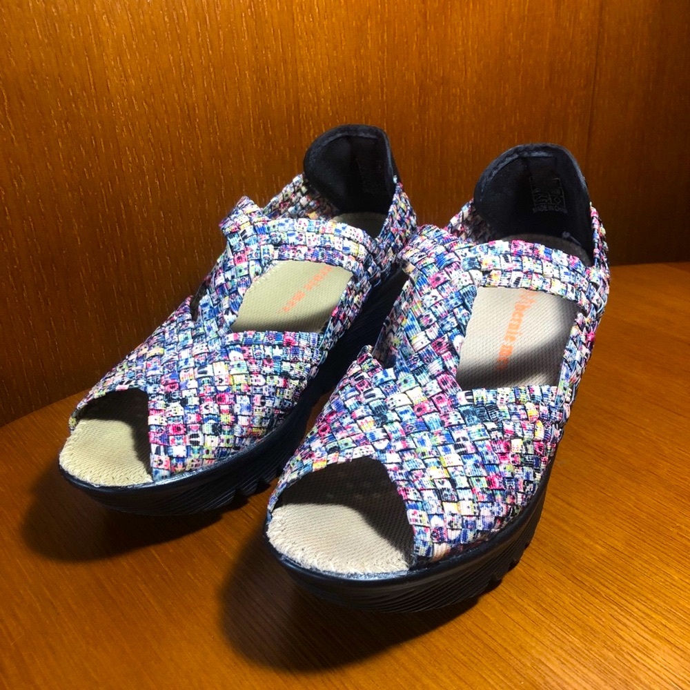 Confetti Adam Shoe by Bernie Mev ✨ Ladies size 8 (39) Heels Wedge Platform Y2K